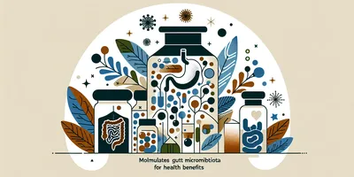 Illustration of Modulates gut microbiota