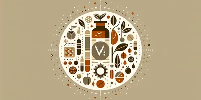 Illustration of vitamins